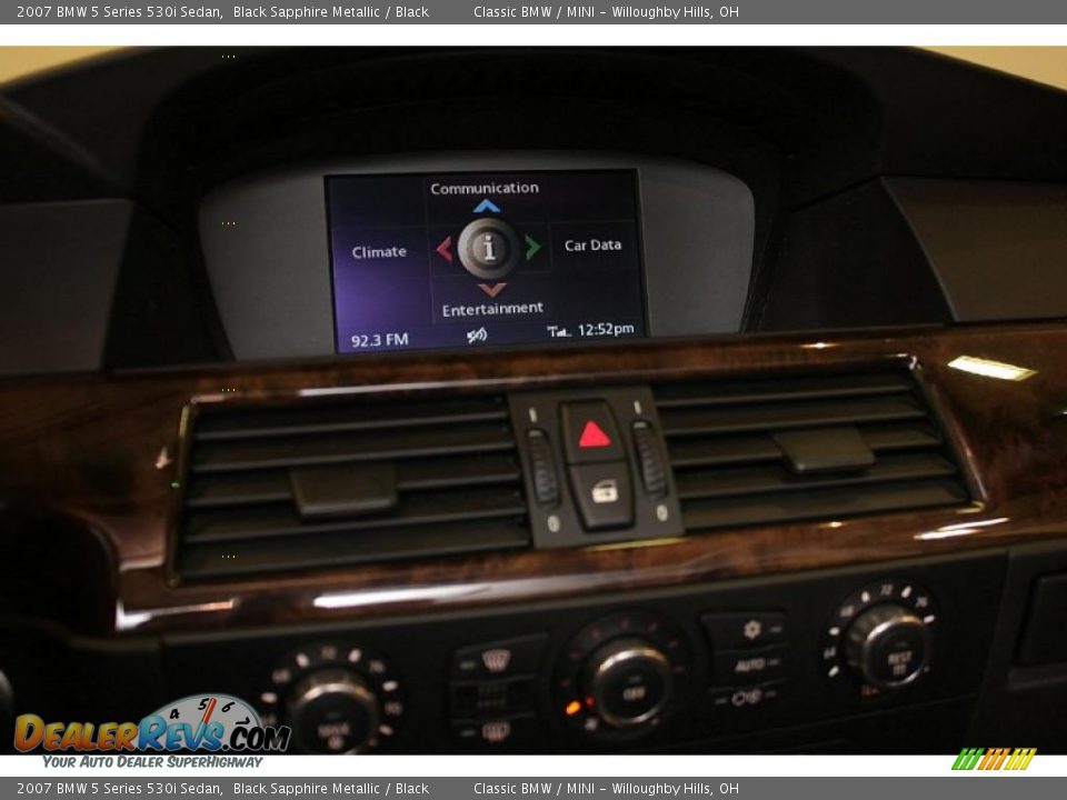 2007 BMW 5 Series 530i Sedan Black Sapphire Metallic / Black Photo #15