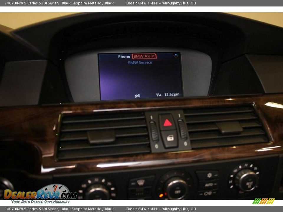 2007 BMW 5 Series 530i Sedan Black Sapphire Metallic / Black Photo #16
