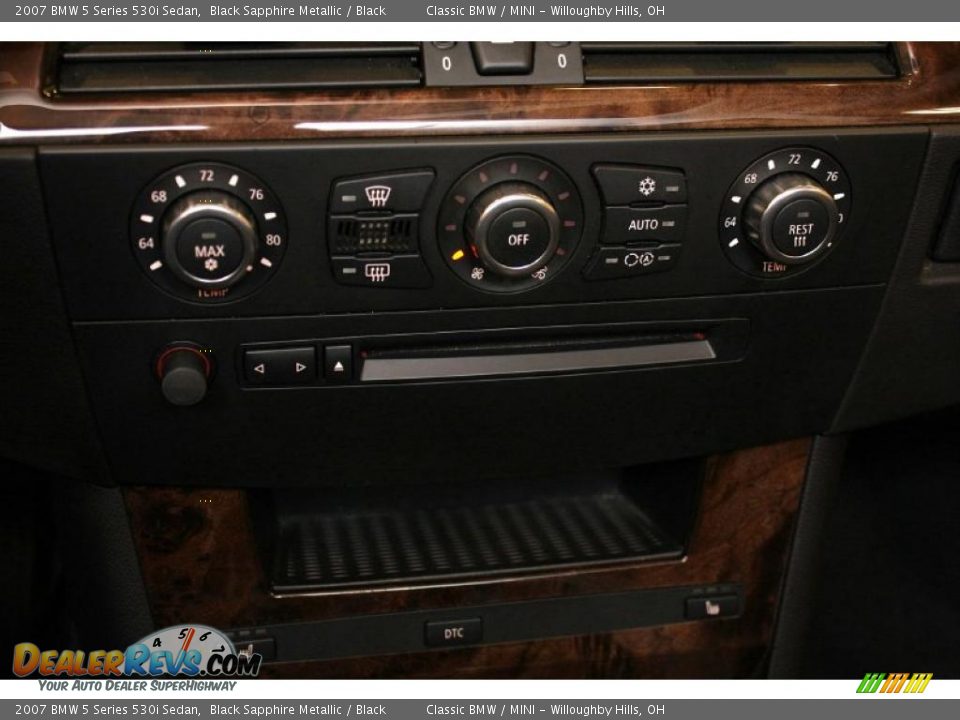 2007 BMW 5 Series 530i Sedan Black Sapphire Metallic / Black Photo #20