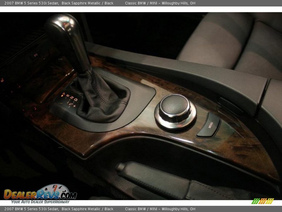 2007 BMW 5 Series 530i Sedan Black Sapphire Metallic / Black Photo #22