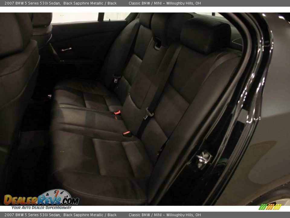 2007 BMW 5 Series 530i Sedan Black Sapphire Metallic / Black Photo #26