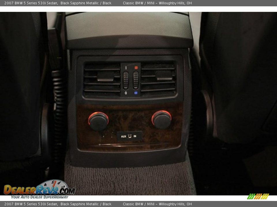 2007 BMW 5 Series 530i Sedan Black Sapphire Metallic / Black Photo #28