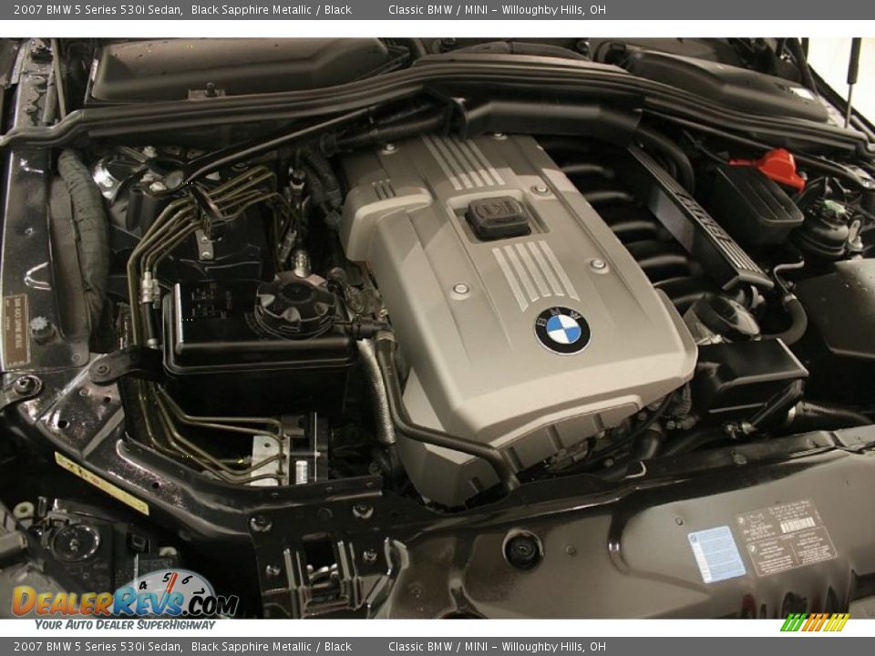 2007 BMW 5 Series 530i Sedan Black Sapphire Metallic / Black Photo #30