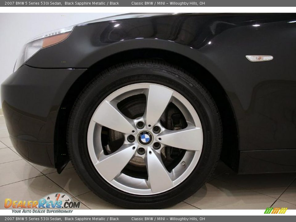 2007 BMW 5 Series 530i Sedan Black Sapphire Metallic / Black Photo #34