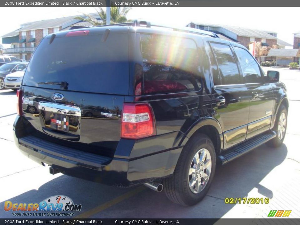 2008 Ford Expedition Limited Black / Charcoal Black Photo #4