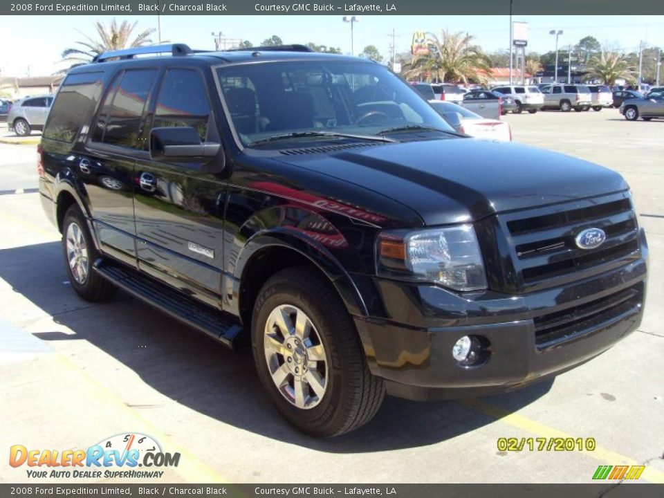 2008 Ford Expedition Limited Black / Charcoal Black Photo #5
