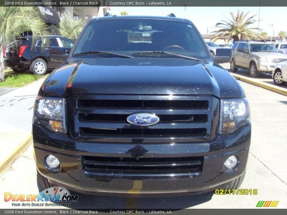 2008 Ford Expedition Limited Black / Charcoal Black Photo #6