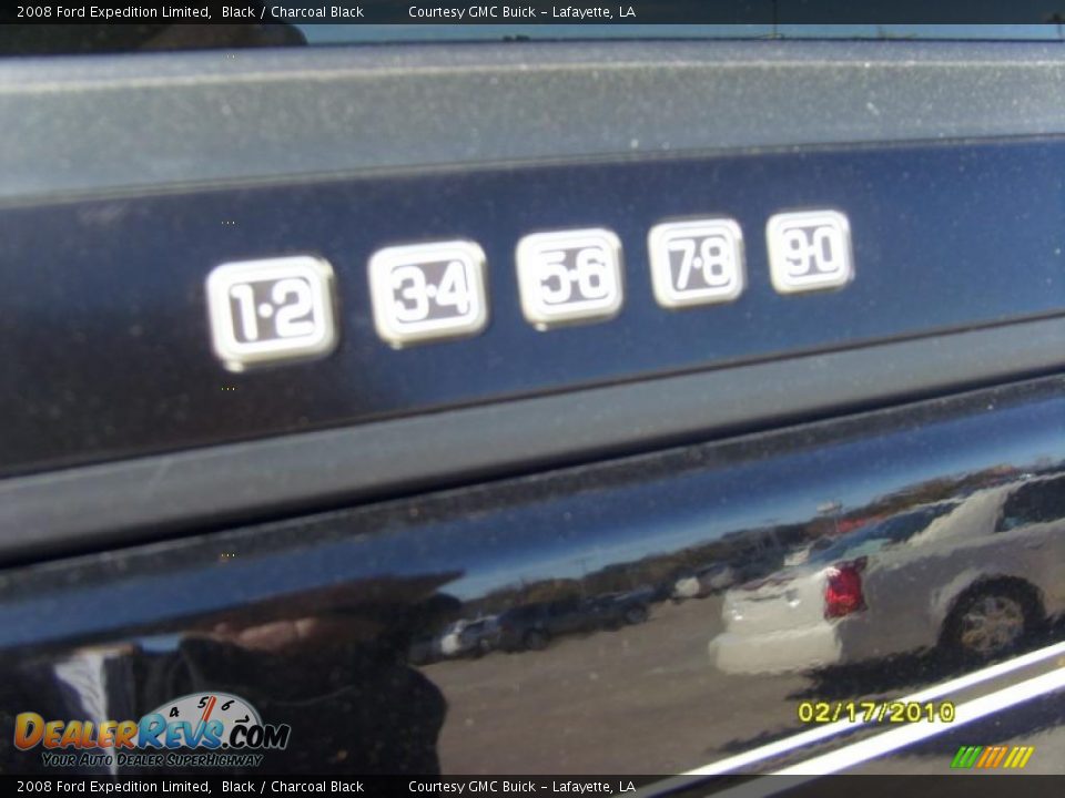 2008 Ford Expedition Limited Black / Charcoal Black Photo #7