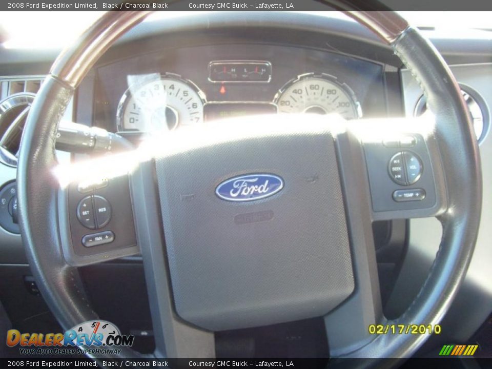 2008 Ford Expedition Limited Black / Charcoal Black Photo #8