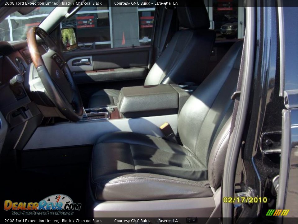 2008 Ford Expedition Limited Black / Charcoal Black Photo #9