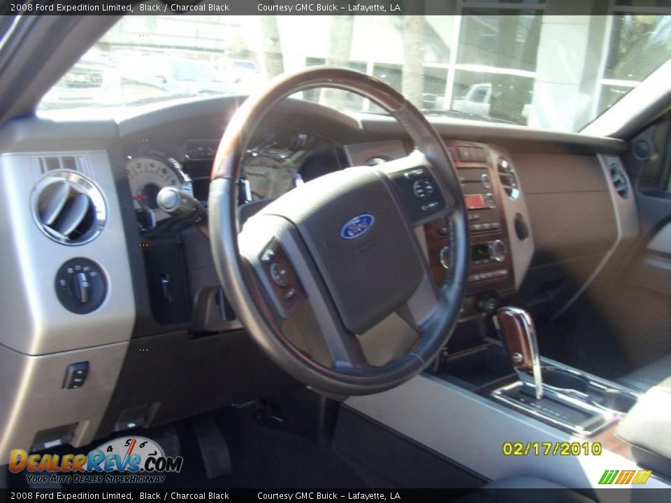 2008 Ford Expedition Limited Black / Charcoal Black Photo #10