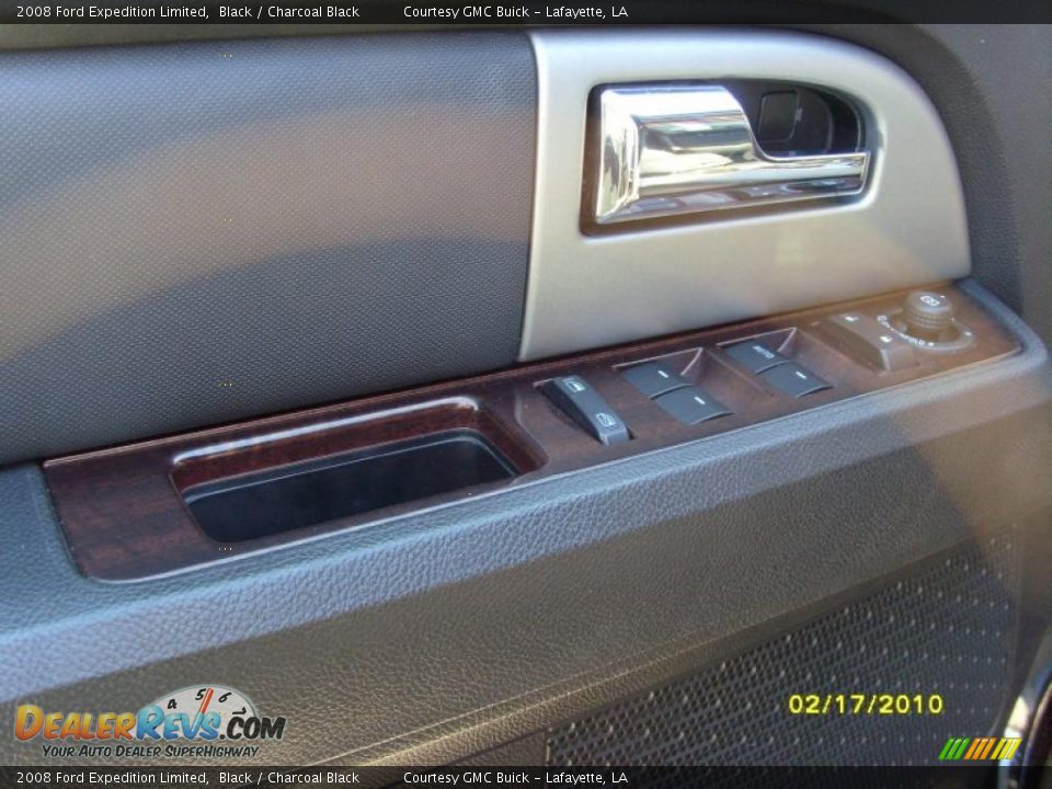 2008 Ford Expedition Limited Black / Charcoal Black Photo #11
