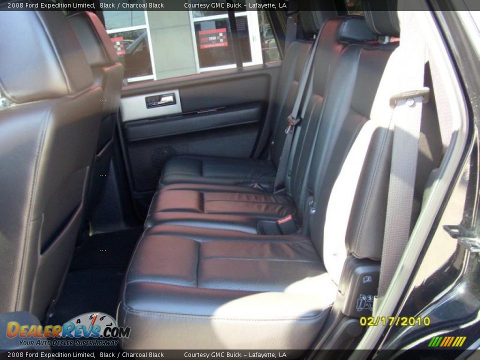 2008 Ford Expedition Limited Black / Charcoal Black Photo #12