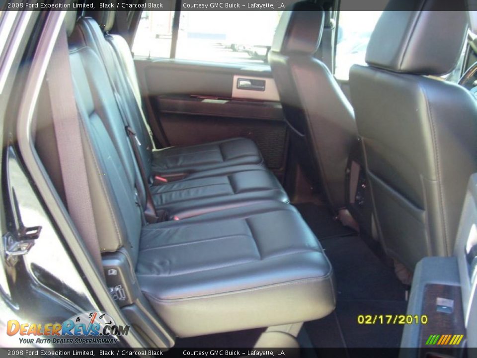 2008 Ford Expedition Limited Black / Charcoal Black Photo #14