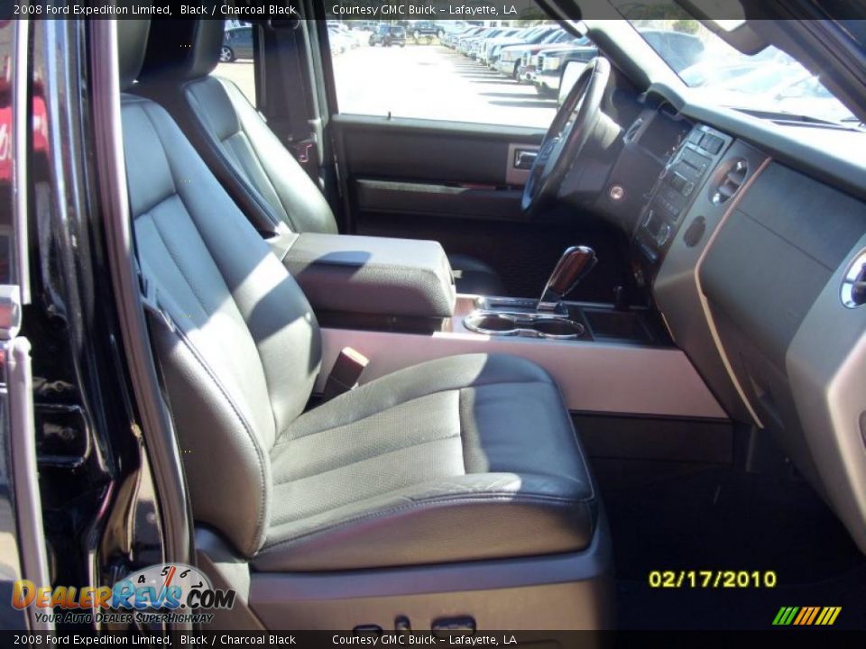 2008 Ford Expedition Limited Black / Charcoal Black Photo #16