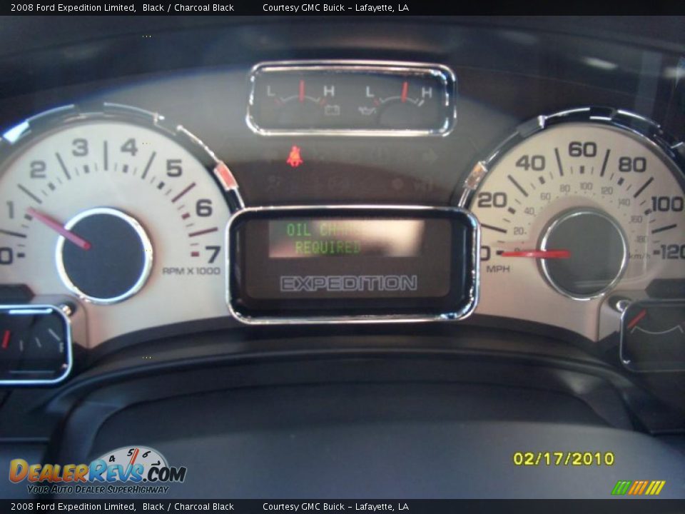 2008 Ford Expedition Limited Black / Charcoal Black Photo #17