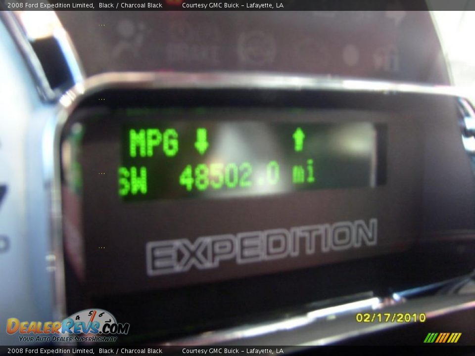 2008 Ford Expedition Limited Black / Charcoal Black Photo #18