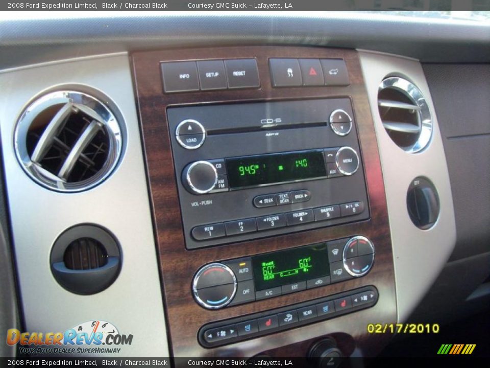 2008 Ford Expedition Limited Black / Charcoal Black Photo #19