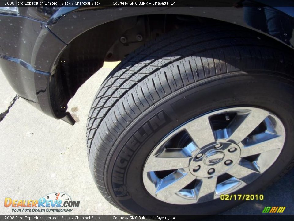 2008 Ford Expedition Limited Black / Charcoal Black Photo #21