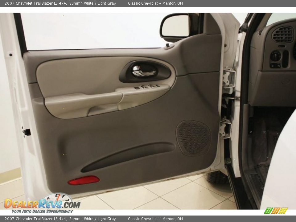 2007 Chevrolet TrailBlazer LS 4x4 Summit White / Light Gray Photo #8