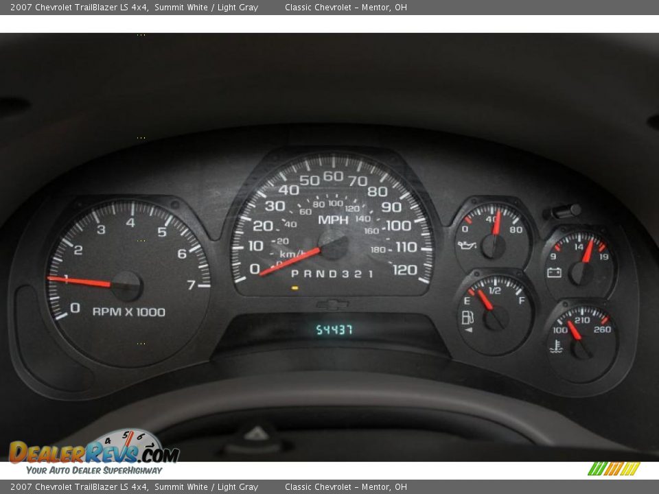 2007 Chevrolet TrailBlazer LS 4x4 Summit White / Light Gray Photo #14