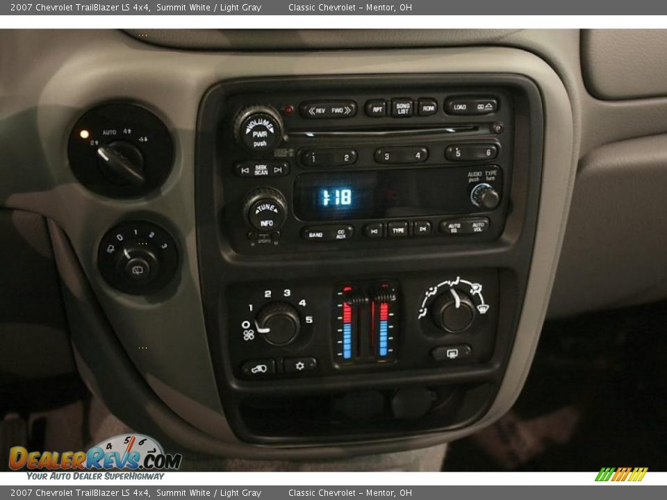 2007 Chevrolet TrailBlazer LS 4x4 Summit White / Light Gray Photo #15