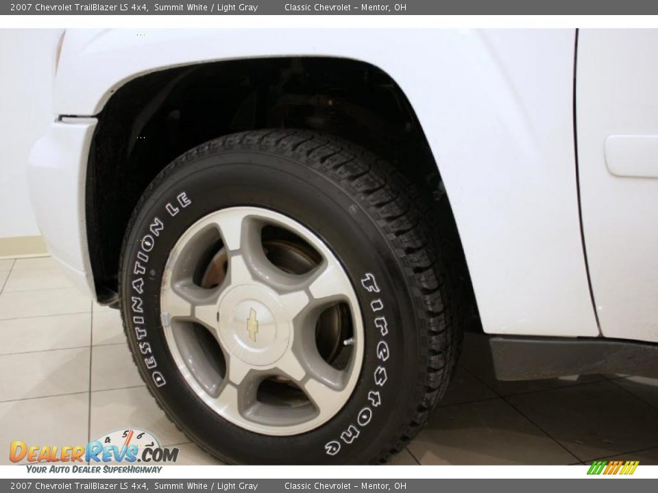 2007 Chevrolet TrailBlazer LS 4x4 Summit White / Light Gray Photo #29