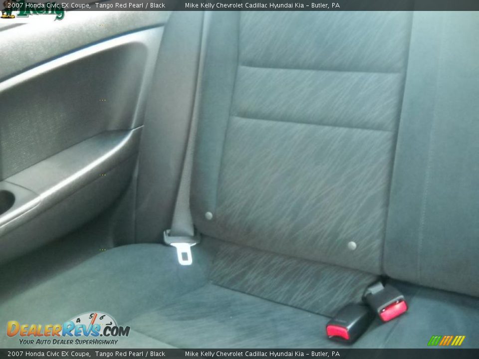 2007 Honda Civic EX Coupe Tango Red Pearl / Black Photo #11