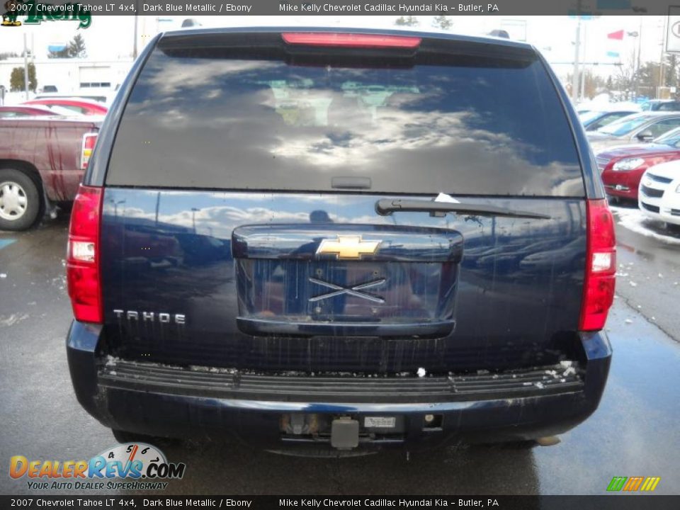 2007 Chevrolet Tahoe LT 4x4 Dark Blue Metallic / Ebony Photo #4
