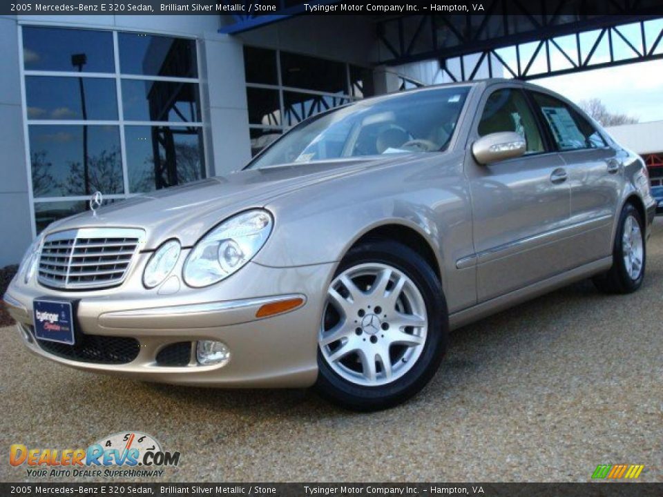 2005 Mercedes-Benz E 320 Sedan Brilliant Silver Metallic / Stone Photo #1