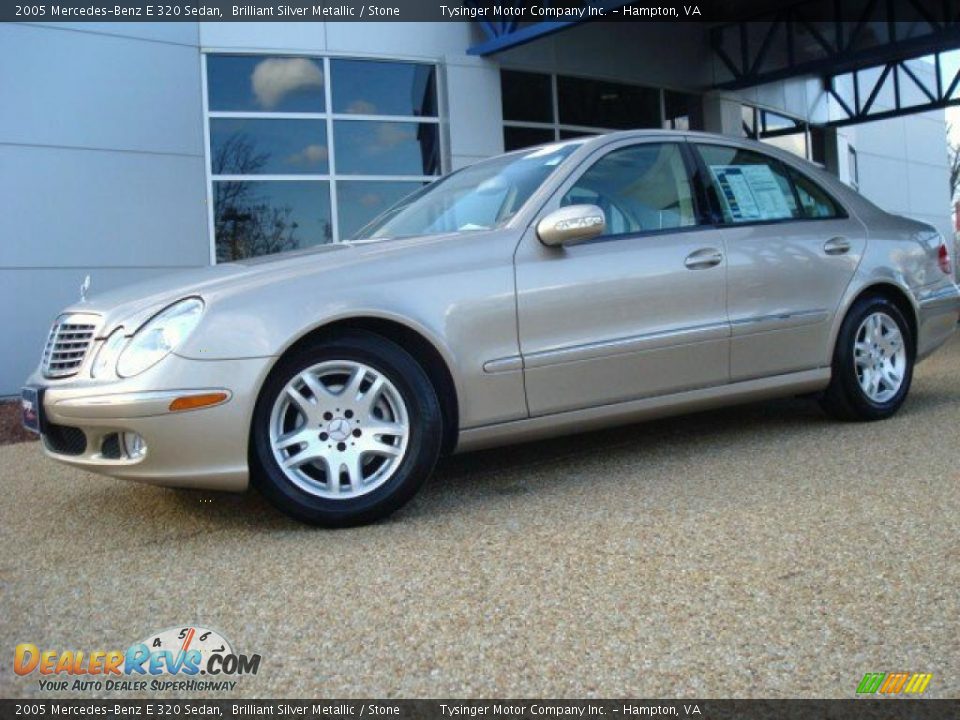2005 Mercedes-Benz E 320 Sedan Brilliant Silver Metallic / Stone Photo #2