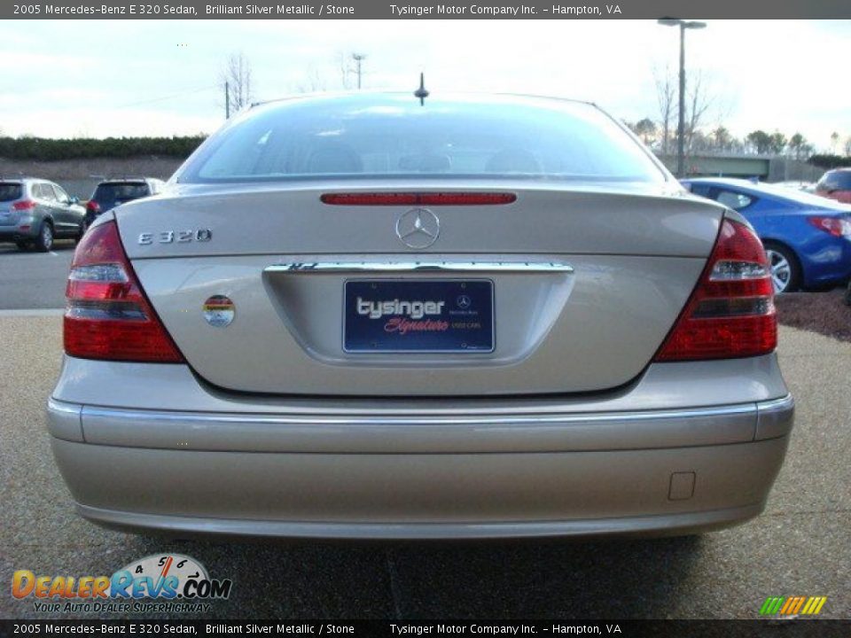 2005 Mercedes-Benz E 320 Sedan Brilliant Silver Metallic / Stone Photo #5