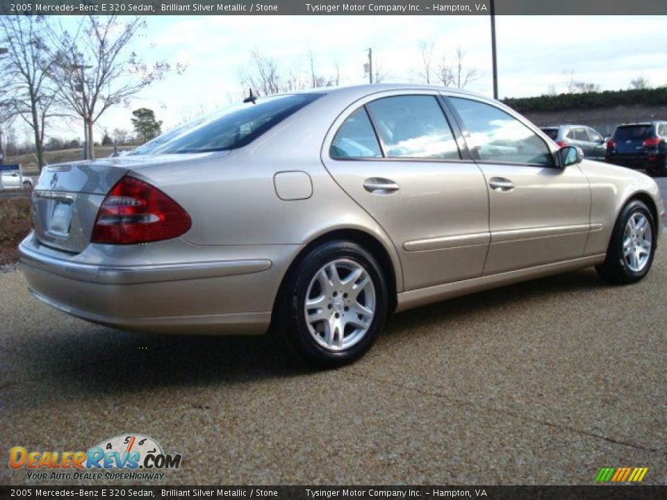 2005 Mercedes-Benz E 320 Sedan Brilliant Silver Metallic / Stone Photo #6