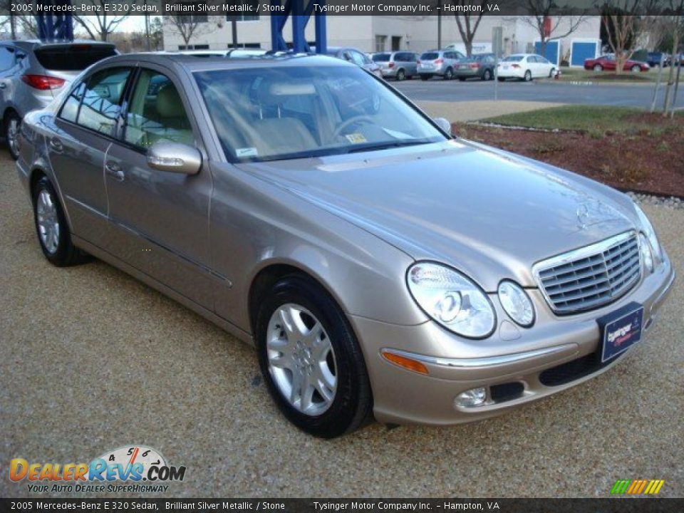 2005 Mercedes-Benz E 320 Sedan Brilliant Silver Metallic / Stone Photo #8