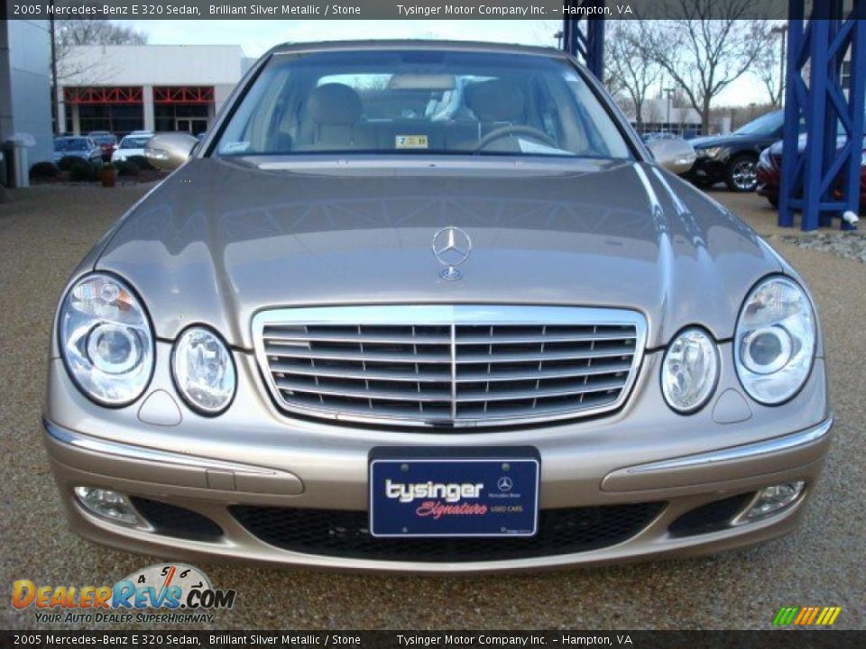 2005 Mercedes-Benz E 320 Sedan Brilliant Silver Metallic / Stone Photo #9
