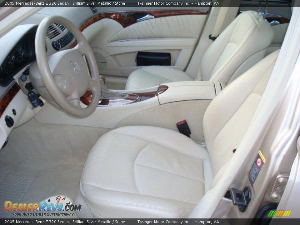 2005 Mercedes-Benz E 320 Sedan Brilliant Silver Metallic / Stone Photo #10