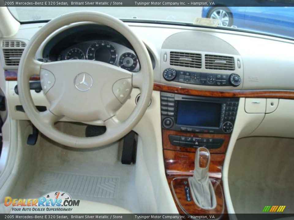 2005 Mercedes-Benz E 320 Sedan Brilliant Silver Metallic / Stone Photo #12