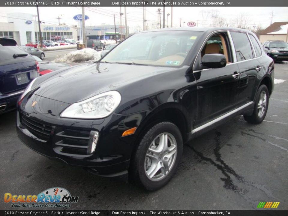 2010 Porsche Cayenne S Black / Havanna/Sand Beige Photo #1