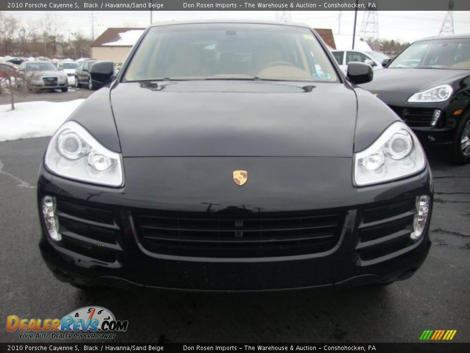 2010 Porsche Cayenne S Black / Havanna/Sand Beige Photo #3