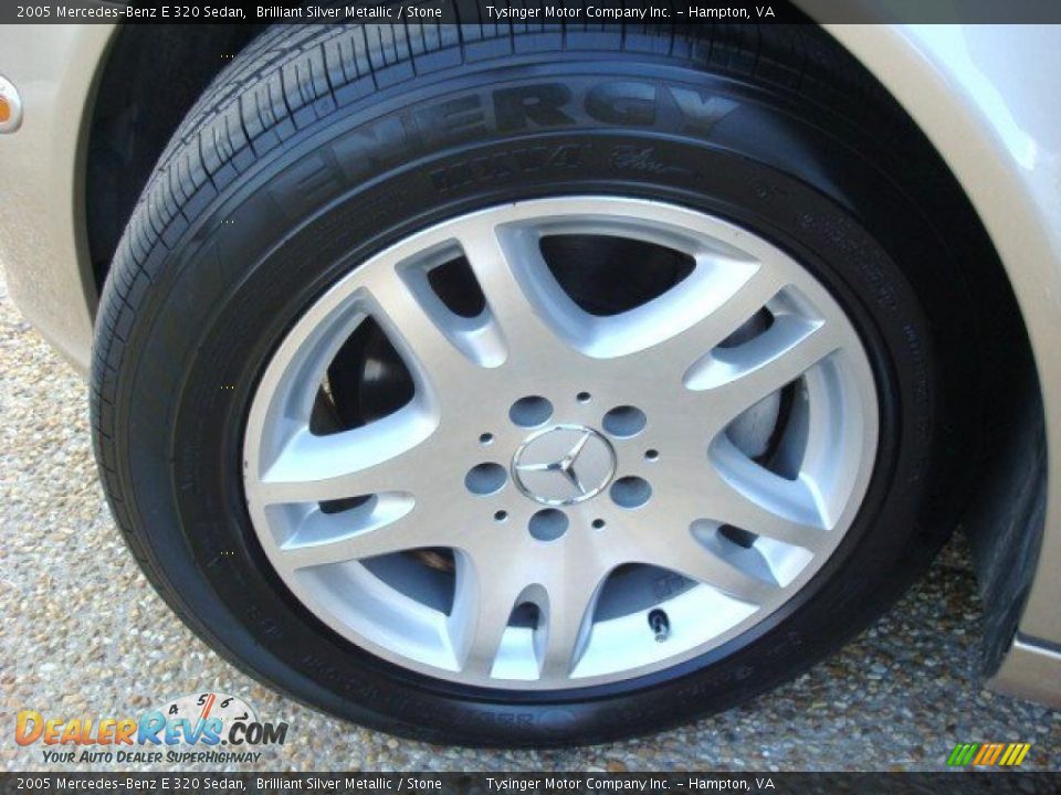 2005 Mercedes-Benz E 320 Sedan Brilliant Silver Metallic / Stone Photo #24