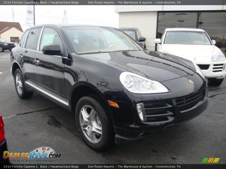 2010 Porsche Cayenne S Black / Havanna/Sand Beige Photo #4