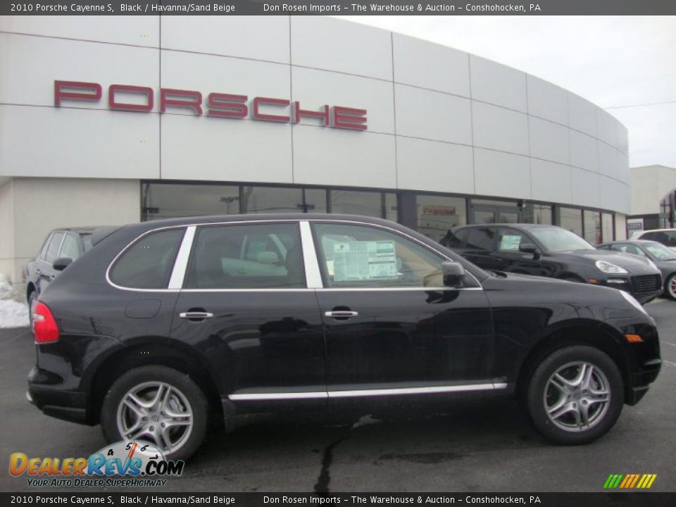 2010 Porsche Cayenne S Black / Havanna/Sand Beige Photo #6