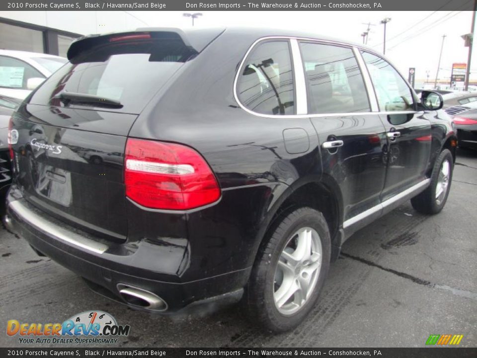 2010 Porsche Cayenne S Black / Havanna/Sand Beige Photo #7