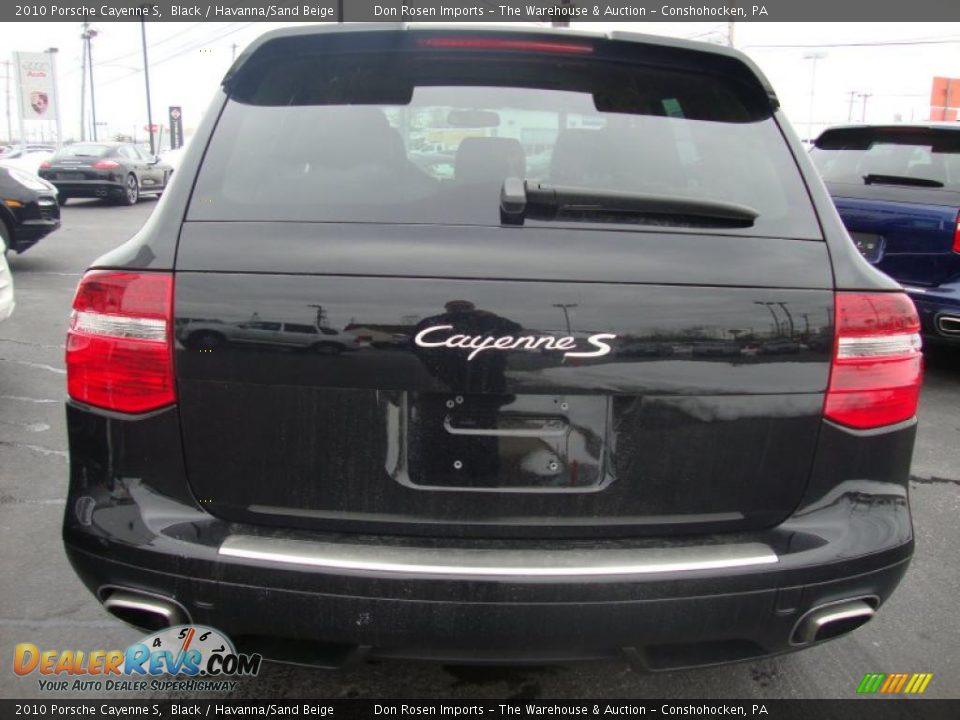 2010 Porsche Cayenne S Black / Havanna/Sand Beige Photo #8