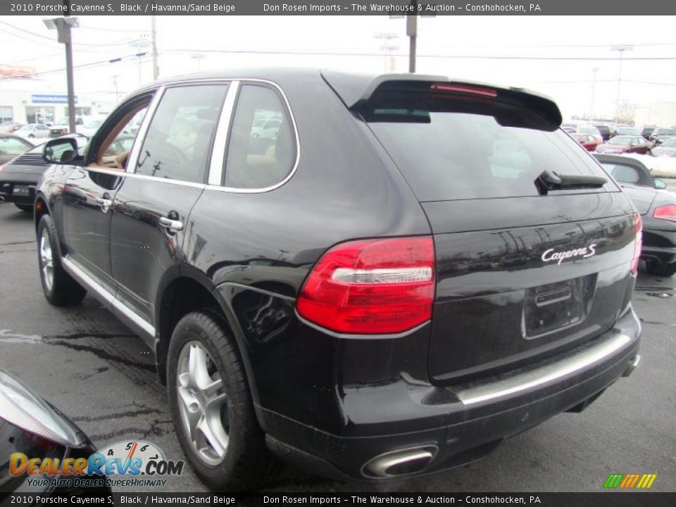 2010 Porsche Cayenne S Black / Havanna/Sand Beige Photo #9