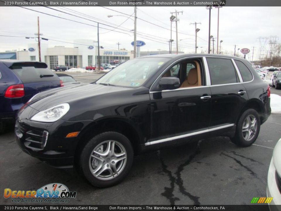 2010 Porsche Cayenne S Black / Havanna/Sand Beige Photo #10