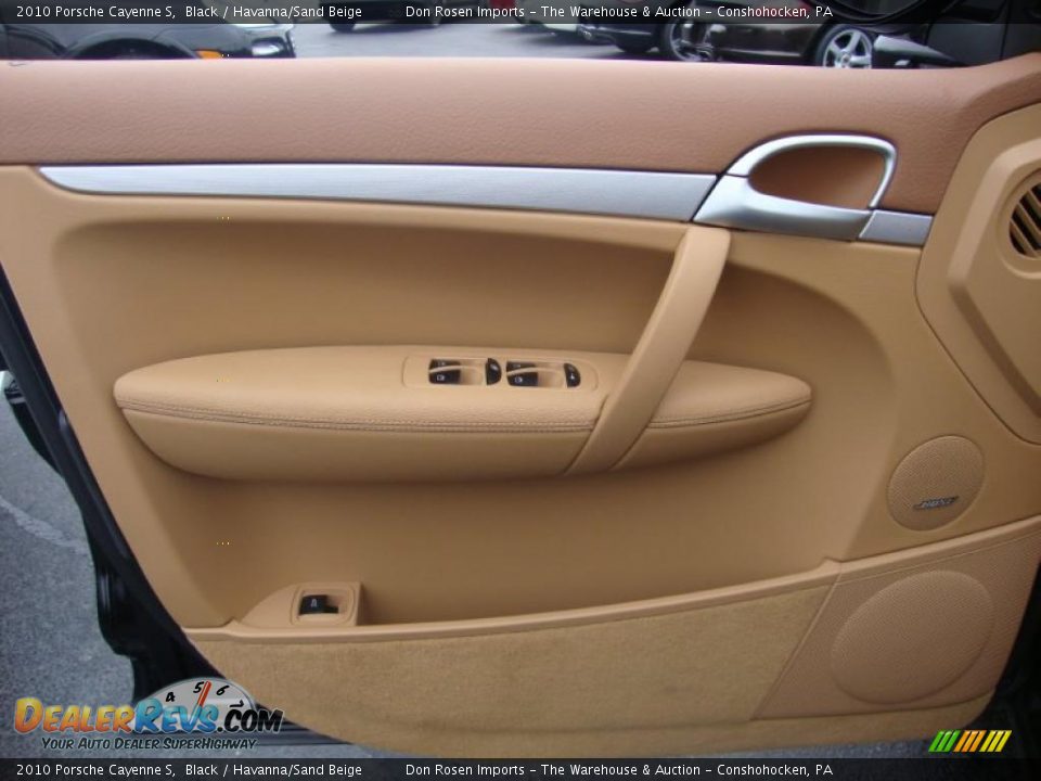 2010 Porsche Cayenne S Black / Havanna/Sand Beige Photo #13