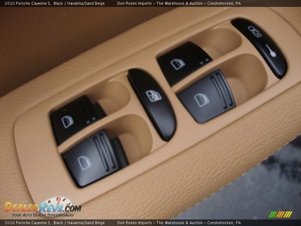 2010 Porsche Cayenne S Black / Havanna/Sand Beige Photo #14