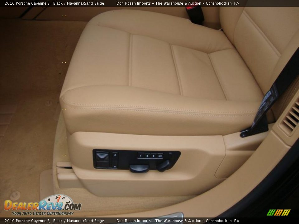 2010 Porsche Cayenne S Black / Havanna/Sand Beige Photo #15
