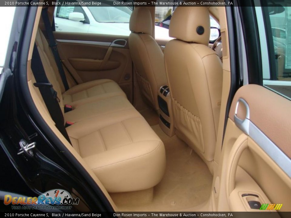 2010 Porsche Cayenne S Black / Havanna/Sand Beige Photo #19